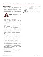 Preview for 5 page of Red Epic DSMC MEDIA Operation Manual