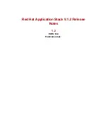 Red Hat APPLICATION STACK 1.2 RELEASE Release Note preview