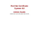 Red Hat CERTIFICATE SYSTEM 8.0 - ADMINISTRATION Admin Manual preview