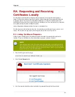 Preview for 73 page of Red Hat CERTIFICATE SYSTEM 8 - AGENTS GUIDE Agents Manual