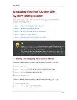 Предварительный просмотр 89 страницы Red Hat CLUSTER FOR ENTERPRISE LINUX 5.0 Configuration Manual