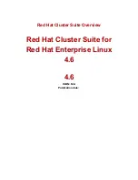 Red Hat CLUSTER SUITE FOR ENTERPRISE LINUX 4.6 Overview preview