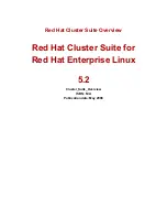 Red Hat CLUSTER SUITE FOR ENTERPRISE LINUX 5.2 Overview preview