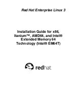 Red Hat ENTERPRISE LINUX 3 -  FOR X86-ITANIUMTM-AMD64 AND INTEL EXTENDED MEMORY 64 TECHNOLO Installation Manual preview