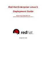 Предварительный просмотр 1 страницы Red Hat ENTERPRISE LINUX 5 - VIRTUAL SERVER ADMINISTRATION Deployment Manual