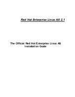 Red Hat ENTERPRISE LINUX AS 2.1 - Installation Manual preview