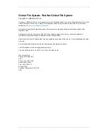 Preview for 3 page of Red Hat GLOBAL FILE SYSTEM 4.7 Manual