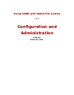 Red Hat GLOBAL FILE SYSTEM 5.1 Configuration And Administration Manual preview