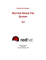 Предварительный просмотр 1 страницы Red Hat GLOBAL FILE SYSTEM 5.2 Manual