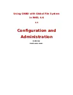 Red Hat Global File System Configuration And Administration Manual preview
