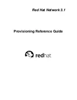 Предварительный просмотр 1 страницы Red Hat NETWORK 3.1 - PROVISIONING Reference Manual