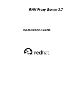 Предварительный просмотр 1 страницы Red Hat NETWORK PROXY SERVER 3.7 - Installation Manual