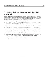 Preview for 67 page of Red Hat NETWORK - USER REFERENCE GUIDE 3.1 User Reference Manual