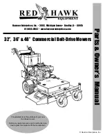 Предварительный просмотр 1 страницы Red Hawk 32" Commercial Belt-Drive Mower Parts & Owner'S Manual