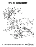 Предварительный просмотр 2 страницы Red Hawk 32" Commercial Belt-Drive Mower Parts & Owner'S Manual