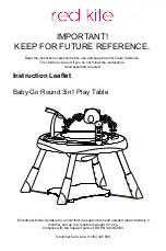 Red Kite Baby Go Round Instruction Leaflet предпросмотр