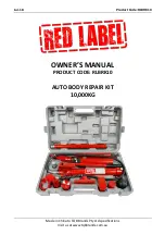 RED LABEL RLBRK10 Owner'S Manual preview