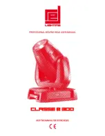 red lighting Classe B 300 User Manual preview