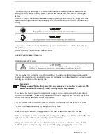 Preview for 2 page of red lighting Classe LWZ60 User Manual