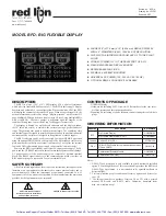 red lion BFD Manual preview