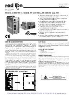 Preview for 1 page of red lion CSMSTRV2-A Quick Start Manual