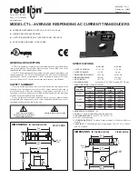 red lion CTL12S Manual preview