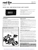 red lion CUB2L Manual preview