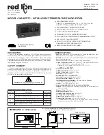 Предварительный просмотр 1 страницы red lion CUB4RT Manual