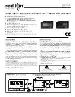 red lion CUB7W Series Manualline preview