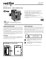 red lion Data Station Plus Manual preview