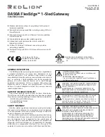 Preview for 1 page of red lion FlexEdge DA50A Installation Manual