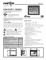 red lion GRAPHITE G10C1000 Installation Manual preview