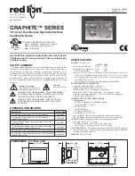 red lion GRAPHITE G10C1000 Installation Manual предпросмотр