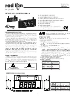 red lion LD200400 Manual preview