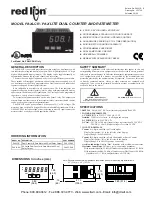 red lion PAX LITE PAXLCR00 Manual preview