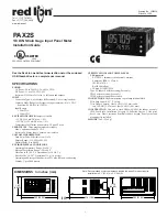 Preview for 1 page of red lion PAX2S Installation Manual