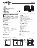 Preview for 1 page of red lion PXU Installation Manual