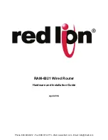 red lion RAM-6021 Hardware And Installation Manual preview