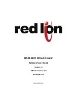 Preview for 1 page of red lion RAM-6021 Software User'S Manual