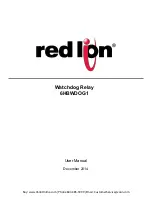 red lion Watchdog 6HBWDOG1 User Manual preview