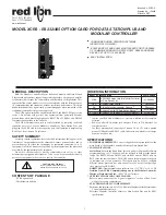 red lion XCRS Data Sheet / Manual preview