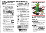 Preview for 2 page of red roo CMS80 Series Safety Precautions And Operating Instructions