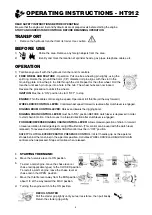 Preview for 6 page of red roo HT912 Operation, Safety & Maintenance Instructions