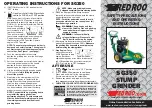 red roo SG350 Safety Precautions And Operating Instructions preview