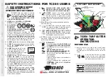 Preview for 2 page of red roo TC350 Operating Instructions