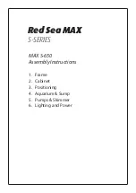 Предварительный просмотр 3 страницы Red Sea MAX S-650 Assembly Instructions Manual