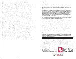 Preview for 6 page of Red Sea Ocean Clear 317 Installation & Operation Manual