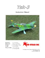 Red Star RC Yak-3 Instruction Manual preview