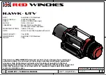 Предварительный просмотр 1 страницы Red Winches HAWK - UTV Technical Manual