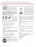 Предварительный просмотр 4 страницы RED +1 ADAPTOR MODULE Operation Manual